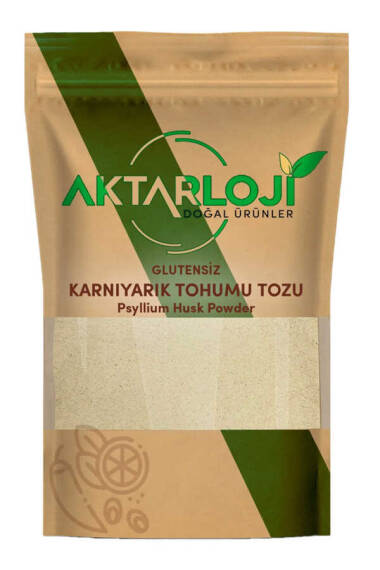 Glutensiz Karnıyarık Otu Tohumu Tozu - Psyllium Husk Powder - 1