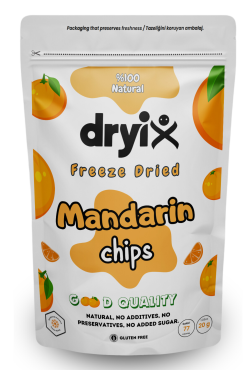 Mandalina Kurusu 20 Gr Dondurarak Kurutulmuş Çıtır Meyve Cipsi Freeze Dried - 1