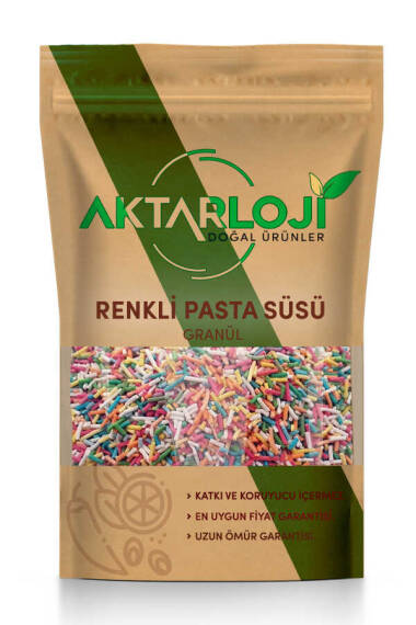 Renkli Granül Pasta Süsü - 1